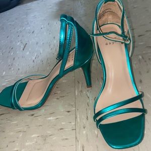 Turquoise heels